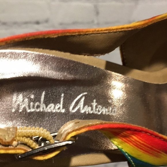 Michael Antonio “Kayla” platform Sling back heels Sz 6 - Picture 3 of 8